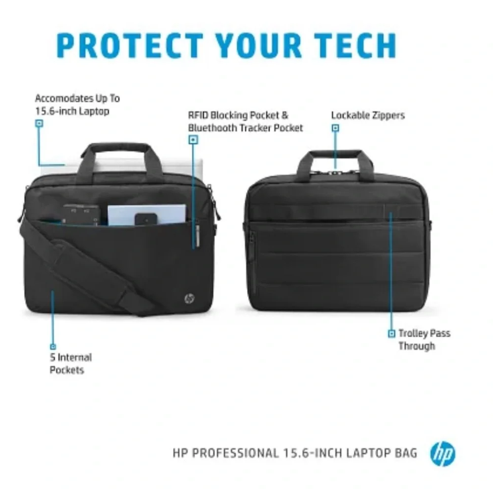 NWT HP Professional 15.6-inch Laptop Bag